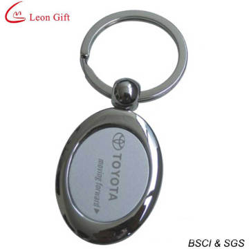 Cheap Custom Shiny Nickle Laser Logo Keychain (LM1680)